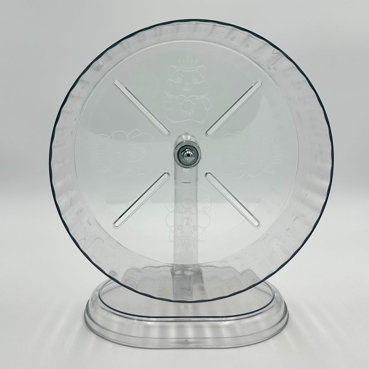 Rueda de ejercicio transparente