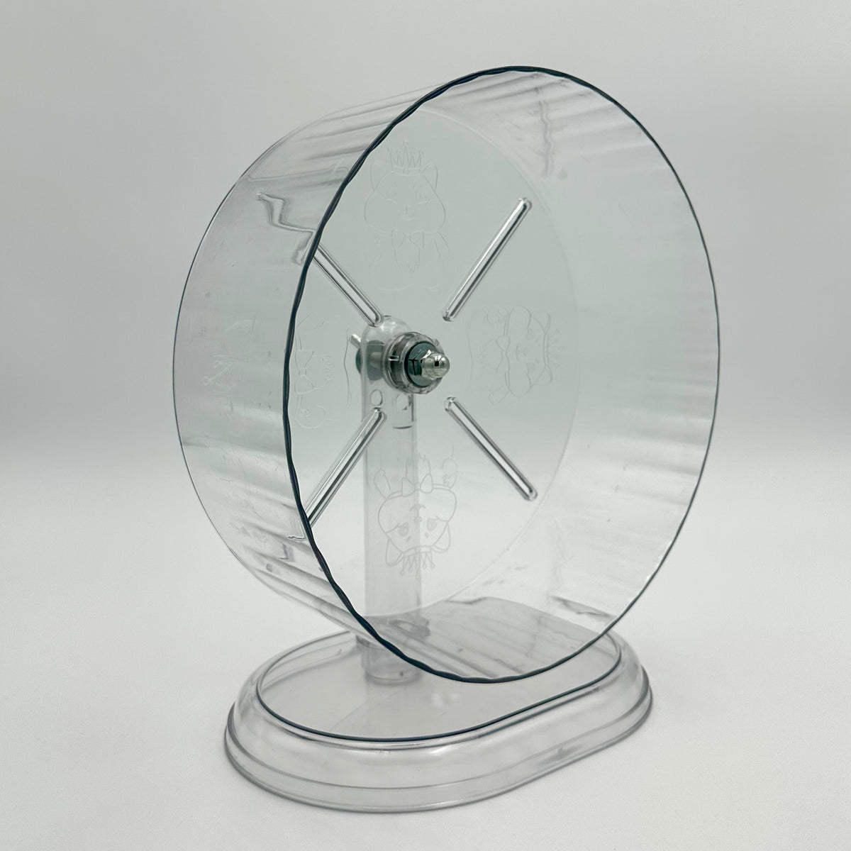 Rueda de ejercicio transparente